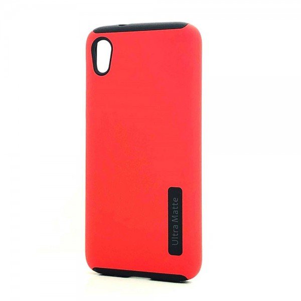 Wholesale Motorola Moto E 6 Ultra Matte Armor Hybrid Case (Red)